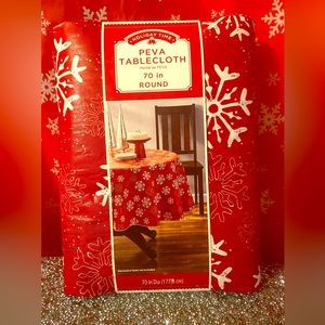 Holiday Time Peva Tablecloth